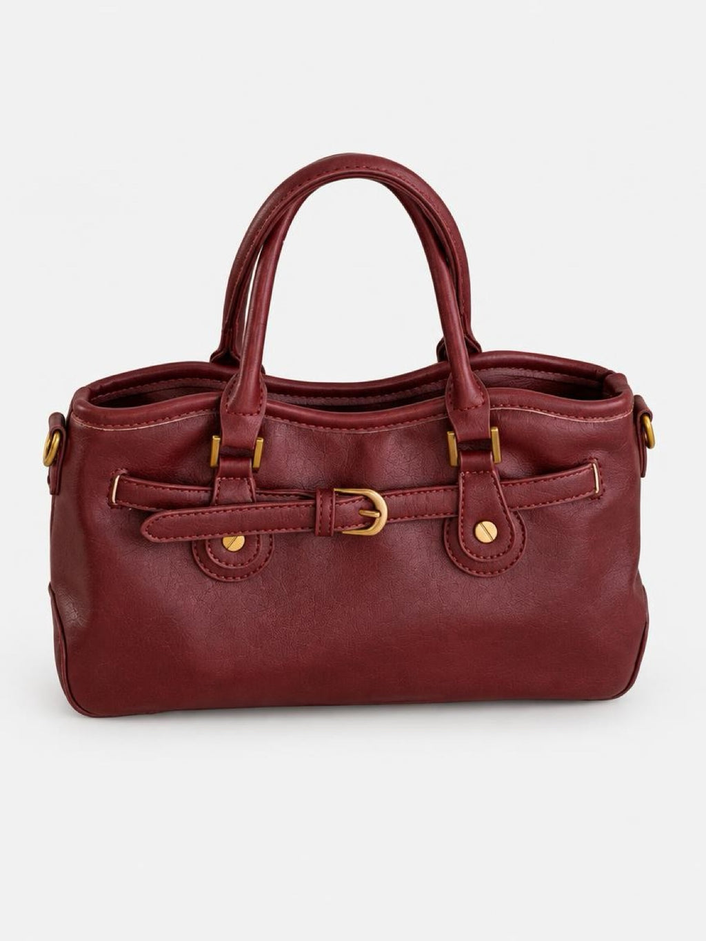 Belted Shoulder Handbag