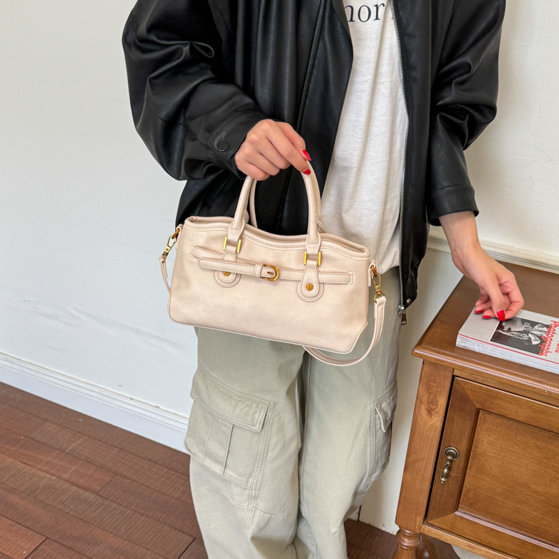 Belted Shoulder Handbag