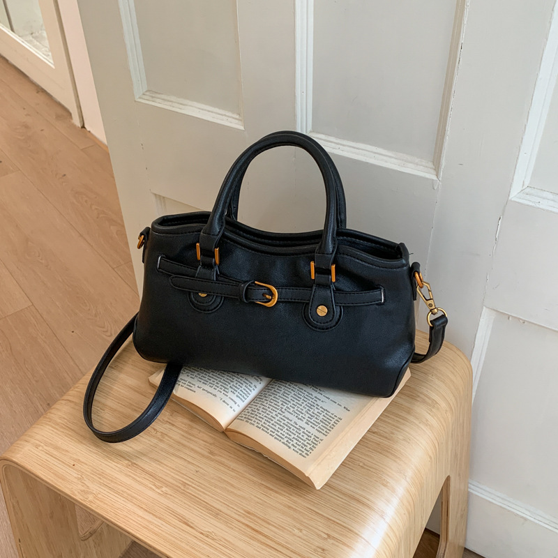 Belted Shoulder Handbag