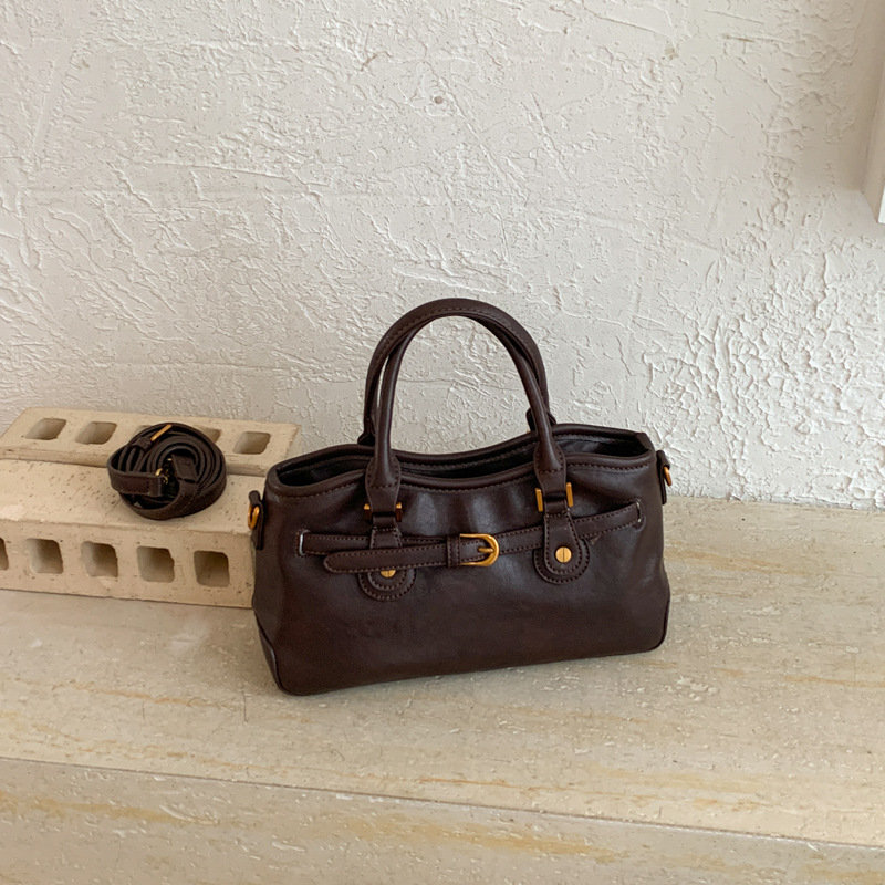 Belted Shoulder Handbag