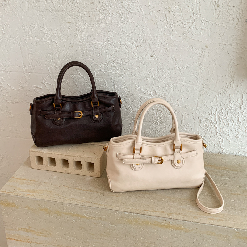 Belted Shoulder Handbag