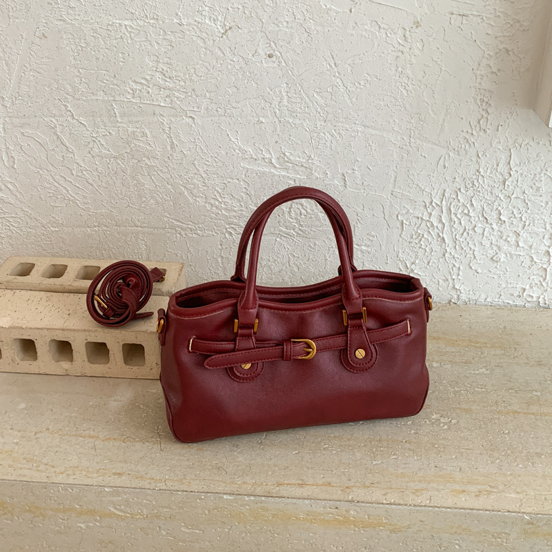 Belted Shoulder Handbag